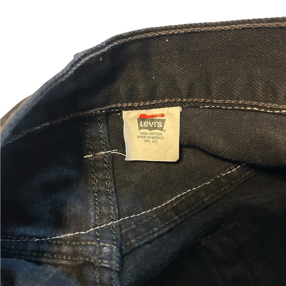 Vintage 80s Levis 501 Custom Flare Denim Button Fly Hippie USA Actual 30 x 29.5 - Picture 9 of 14